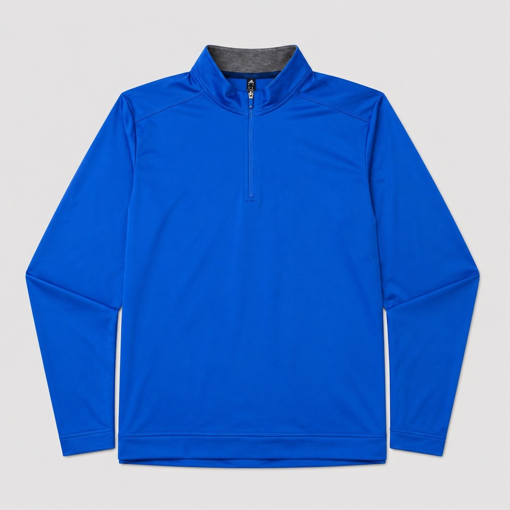 Adidas Golf Pullover Mens Medium Blue 1/4 Zip Performance Long Sleeve NWT